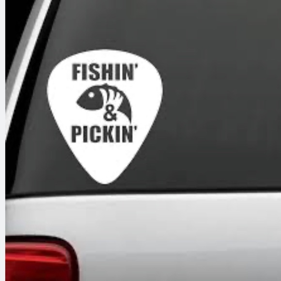 Fishin pickin car decal - Picture 1 of 1